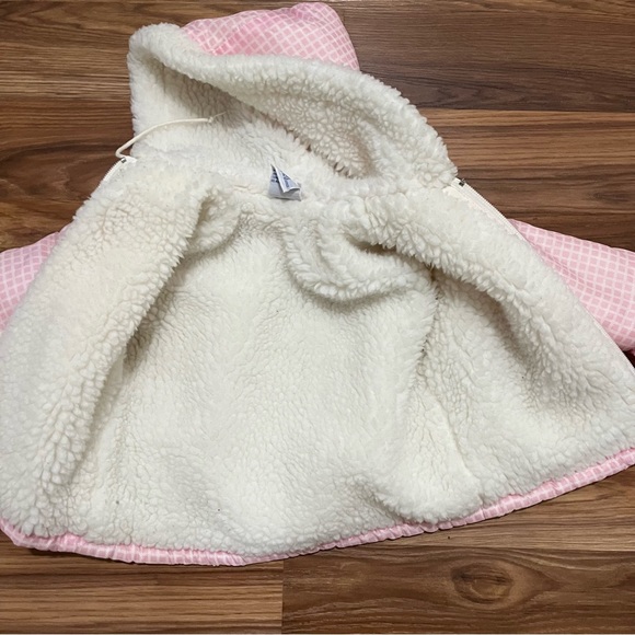 Vintage Quiltex Toddler Girl Pink White Check Snowsuit Coat Overalls Size 18 mo - Picture 12 of 14